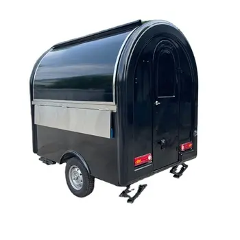 Carrito de camión de comida móvil de calle, carrito de viaje para acampar, carrito de comida de té de burbujas y quiosco de remolques de comida