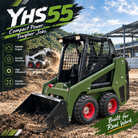 Chargeuse compacte sur chenilles de premier choix, unité hydraulique diesel compacte, machinerie de construction légère chinoise, pour la manutention de matériaux agricoles