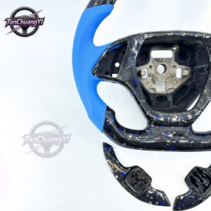 Volante de Fibra de Carbono Forjado con Levas de Cambio para C7 2014-2018, Envío Rápido de Fábrica - Product Image 2