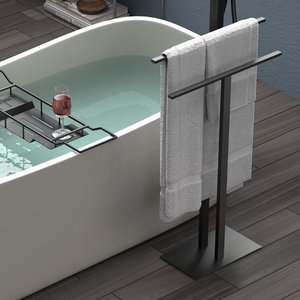 Portasciugamani autoportante a forma di T portasciugamani portasciugamani in acciaio inossidabile per <span class=keywords><strong>bagno</strong></span> - Product Image 3