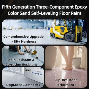 Revestimiento Autonivelante para Pisos de <span class=keywords><strong>Epoxi</strong></span> con Arena de Color, Efecto Mármol, Antideslizante y Resistente al Desgaste para Pisos de Concreto y Azulejos Residenciales - Product Image 3