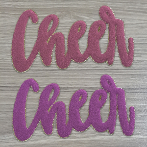 Écusson de broderie Cheer personnalisé repassant sur les accessoires vestimentaires avec des patchs tissés à <span class=keywords><strong>coller</strong></span> à prix d'usine - Product Image 2