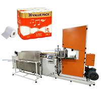 Machine de découpe automatique de rouleaux de papier essuie-tout pour cuisine, scie à ruban de 200 mm de diamètre, coupeuse de rouleaux maxi pour ligne de transformation de mouchoirs