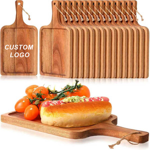 <span class=keywords><strong>Planche</strong></span> à découper en <span class=keywords><strong>bois</strong></span> d'acacia massif, personnalisable avec logo et taille, plateau pour fruits et pizzas, ustensile <span class=keywords><strong>de</strong></span> cuisine, assiette en <span class=keywords><strong>bois</strong></span> avec corde - Product Image 1