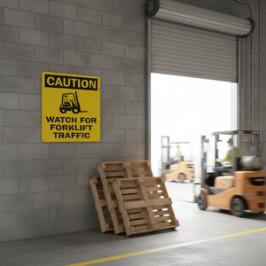 Panneau de signalisation de sécurité personnalisé en aluminium pour chariot élévateur, avertissement de circulation, 10 x 14 pouces - Product Image 5