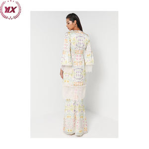 Dernier maillot de bain en coton pour femme musulmane, manches longues, en dentelle, décontracté - Product Image 3