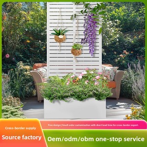 Paravent de jardin moderne et écologique <span class=keywords><strong>pour</strong></span> villa, jardinière creuse en métal <span class=keywords><strong>pour</strong></span> cour, cloison de séparation extérieure, <span class=keywords><strong>bac</strong></span> de plantation ajouré - Product Image 5