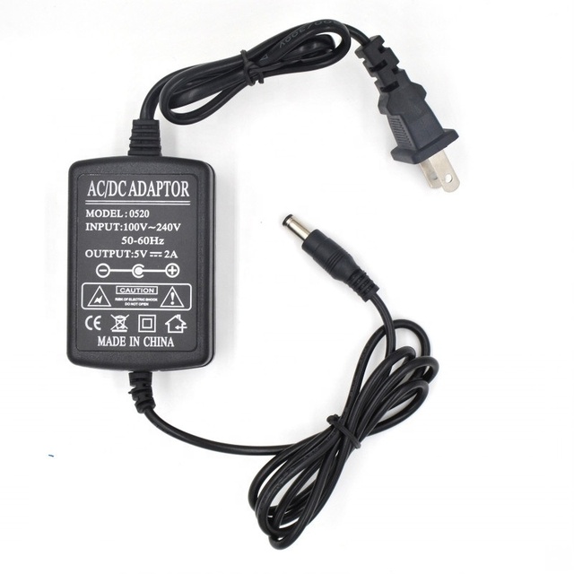 5V 2A DC Plug in Power Adapter with 0.5A-5A Output for PDH for