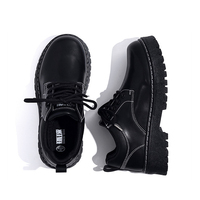 Chaussures Oxford Vintage pour Hommes à Plateforme, Semelle Épaisse, Lacets, Baskets Habillées Antidérapantes, Rehaussantes, Vente en Gros, Prix d'Usine