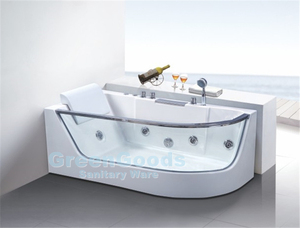 Offre Spéciale Pas Cher Prix Français Coin En Fiber De Verre <span class=keywords><strong>Baignoire</strong></span> De Massage Avec <span class=keywords><strong>Panneau</strong></span> Latéral Longeait - Product Image 3