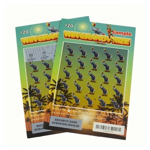 Billets de loterie à gratter sur le thème Lucky Bucks personnalisés en usine avec code-barres 2D - Product Image 5