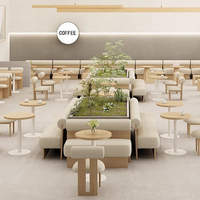 Meubles de restaurant très demandés : mobilier de salle à manger de luxe léger, table et chaise de café, banquette de restaurant à bulles pour desserts