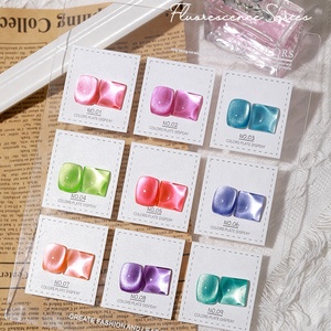 Esmalte de <span class=keywords><strong>uñas</strong></span> fluorescente para belleza de <span class=keywords><strong>uñas</strong></span>, esmalte de <span class=keywords><strong>uñas</strong></span> en Gel fluorescente de colores neón rosa, cristal de ojo de gato, 15ml - Product Image 4