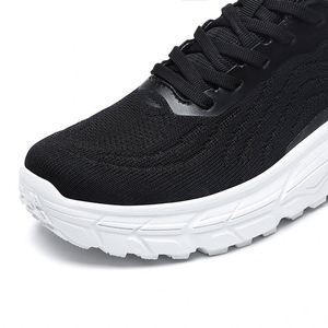 Chaussures de sport respirantes légères blanches/noires, baskets tissées pour femmes, chaussures de marche d'été avec semelle intérieure en EVA - Product Image 6