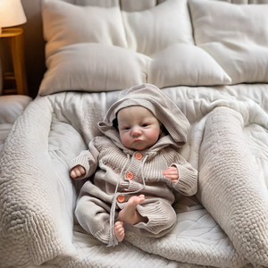 Poupée Bébé Reborn Réaliste de 48 cm (18 Pouces) en Silicone, Mignonne, Jouet DIY Fait Main, Poupée Artistique, <span class=keywords><strong>Cadeau</strong></span> Tendance pour Enfants - Product Image 2