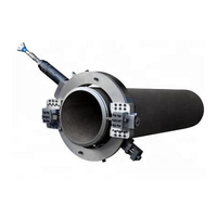 Machine de découpe et de chanfreinage automatique OCP-457 pour tuyaux en acier inoxydable et alliage d'aluminium, robuste, pour épaisseurs de paroi <110 mm, avec moteur