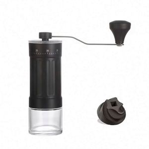 40 Levels Adjusted Pour Over Travelling Classic Glass Coffee Mill Hand Crank Portable Manual Coffee <b>Grinder</b> with Glass Base - Product Image 1