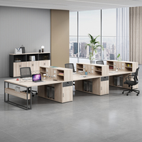 Mobilier de bureau commercial moderne de luxe ensemble de chaises de bureau modulaires poste de travail exécutif avec bureau de travail design