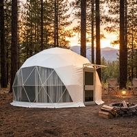 Dôme géodésique de luxe en PVC pour hôtel, tente de glamping, tente dôme ronde pour le désert, tente dôme ciel étoilé pour le camping
