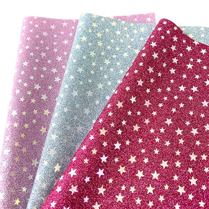 Fogli in ecopelle glitterata con Design a stella con Glitter Vintage <span class=keywords><strong>per</strong></span> la creazione di abiti con fiocco - Product Image 3