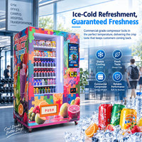 Distributeur automatique de boissons gazeuses grande capacité avec paiement en espèces/pièces/cartes, distributeur commercial de boissons avec compresseur