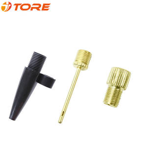 Adaptateur de buse de pompe à air TORE en cuivre, taille unique, pour le gonflage de ballons de basket, de football et de volley-ball, accessoire d'aiguille de gonflage - Product Image 1