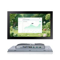Ordinateur industriel tout-en-un sans ventilateur avec écran tactile capacitif PCAP IP66 de 15,6, 18,5 et 21,5 pouces, compatible Linux et Windows