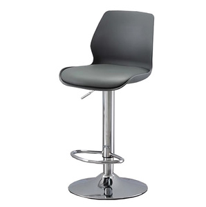 China Factory Nordic Light Luxury Modern High Counter Bar Chairs Height Adjust PP Plastic Bar Stools for Kitchen