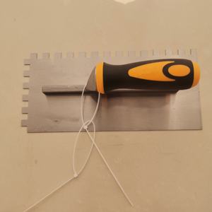 <span class=keywords><strong>Spatule</strong></span> à carrelage, construction, manche en plastique inoxydable, truelle à encoches en acier inoxydable, truelle à plâtre - Product Image 3