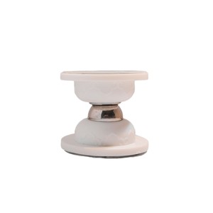Magnetic Door Stopper Short White Silicone Floor Mount Minimalist Design Easy Installation - Product Image 2