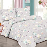 100% polyester design floral micro fibre chambre matériel microfibre textile tissu pour draps de lit