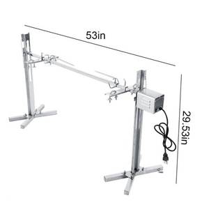 Kit de rôtisserie en acier inoxydable 15W, <span class=keywords><strong>moteur</strong></span> électrique, prise US, résistant à la corrosion et à la chaleur, <span class=keywords><strong>broche</strong></span> <span class=keywords><strong>pour</strong></span> <span class=keywords><strong>barbecue</strong></span> au charbon de bois - Product Image 6