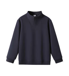 <span class=keywords><strong>Sweat</strong></span>-shirt de sport pour <span class=keywords><strong>homme</strong></span> tendance, demi-zip, uni noir, <span class=keywords><strong>sans</strong></span> <span class=keywords><strong>capuche</strong></span>, <span class=keywords><strong>veste</strong></span> de travail avec col montant, vêtements - Product Image 3