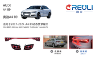 Luces Traseras LED Personalizadas CREULI, Dinámicas, Secuenciales, Ahumadas, Tipo Through-Type, Barra de Freno Trasera, Accesorios para Automóviles Audi A4 B9 17-24