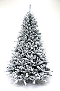 ต้นคริสต์มาสพีวีซีคุณภาพสูงแบบใหม่ สีเขียวสำหรับภายนอก พร้อมขอบสี<span class=keywords><strong>ขา</strong></span>วประกายวิบวับ ดีไซน์หรูหรา อาร์โบล เด นาวิดัด - Product Image 3