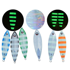 Señuelos de Pesca de Metal Luminosos para Agua Salada, Jigs de Pesca Lenta de 100g, 150g, 300g, Señuelos de Metal para Aguas Profundas - Product Image 6