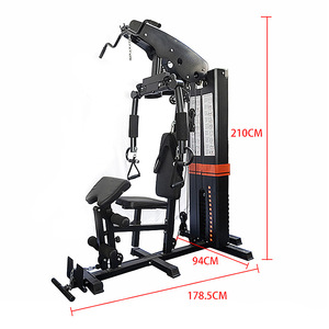 Machine <span class=keywords><strong>de</strong></span> fitness <span class=keywords><strong>de</strong></span> <span class=keywords><strong>musculation</strong></span> <span class=keywords><strong>de</strong></span> gymnastique à domicile multifonction commerciale équipement d'exercice multifonctionnel à trois stations - Product Image 2