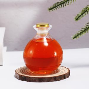 Botella en forma de gota de vidrio transparente recargable de 150ml con tapón utilizado para café, bebidas, jugos, <span class=keywords><strong>leche</strong></span>, frutas, Tequila - Product Image 4