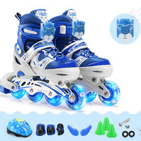 Chaussures à Roulettes Clignotantes de Haute Qualité pour Enfants, Ensemble de Patins à Roues Alignées Réglables