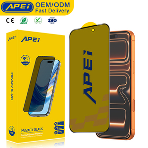 Apei chống gián điệp 28 ° bảo vệ màn hình riêng tư mới kính cường lực bảo vệ cho <span class=keywords><strong>iPhone</strong></span> 13 14 15 16 17 Pro Max màn hình điện thoại di động - Product Image 1
