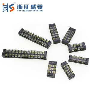 CZLS TB-2510 Industrial <strong>Terminal</strong> <strong>Block</strong> 25A 10-<strong>Pole</strong> Flame Resistant Brass Contact Screw Connection with Bolts and Wiring Fixing - Product Image 5