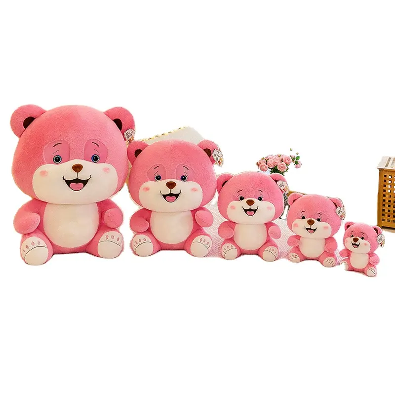Cuddle Bear mainan boneka Super lembut, mainan boneka beruang Pink untuk anak perempuan