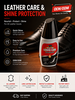 Líquido Nutritivo para Cuero Black Bull de 75ml, Pulimento para Zapatos Hei Niu de Fácil Limpieza, Venta Directa de Fábrica al Por Mayor