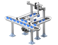 Support de rail de guidage en plastique pour système de convoyeur YA-VA / Support de convoyeur pour montage sur rail de guidage