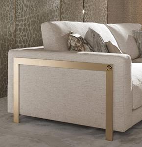 Ensemble de canapé<span class=keywords><strong>s</strong></span> sectionnels en tissu pour salon moderne et luxueux, meubles de villa, canapé de salon avec cadre en acier inoxydable - Product Image 2