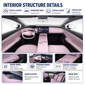 FAW Bestune JOYEE N09 SUV Crossover Urbain LHD 4 Portes avec Jantes en Alliage R18 <span class=keywords><strong>Voiture</strong></span> Électrique 4 Roues MacPherson - Product Image 3