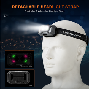 Interruptor de inducción infrarroja WOSEN, Luz fuerte 2 * LED 12 * SMD, faro recargable, faro LED multiusos - Product Image 5