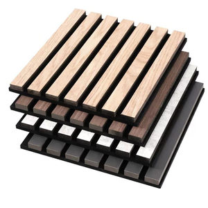 Thiết kế mới akupanel khuếch tán âm thanh tấm thoải mái polyester sợi gỗ slat cho cách âm Dance Studio quán cà phê khách sạn - Product Image 3