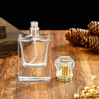 Frascos de perfume de vidrio personalizados producidos por lotes, disponibles en capacidades de 50 ml