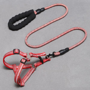 כלב מותאם אישית <span class=keywords><strong>leash</strong></span> קטן גדול נוח ללא משיכה לרתום מחמד סט מעצב חדש - Product Image 4